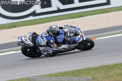 2010-06-26 Misano 1534 Rio - Superbike - Qualifyng Practice - Lorenzo Lanzi - Ducati 1098R